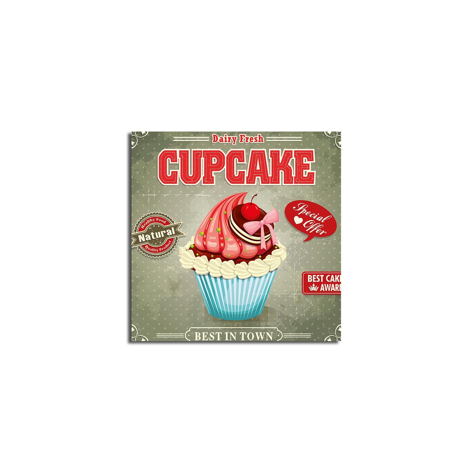 Tela Decorativa Multicolor 45x45 cm em Camurça 100% (Suede) com Moldura de Madeira 3 cm – 4545K-59 (242BNZ1259)