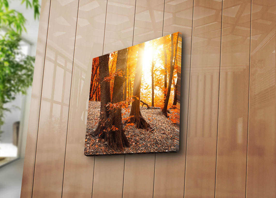 Tela Decorativa Multicor 45 x 45 cm em Camurça 100% com Moldura de Madeira 3 cm – 4545K-61