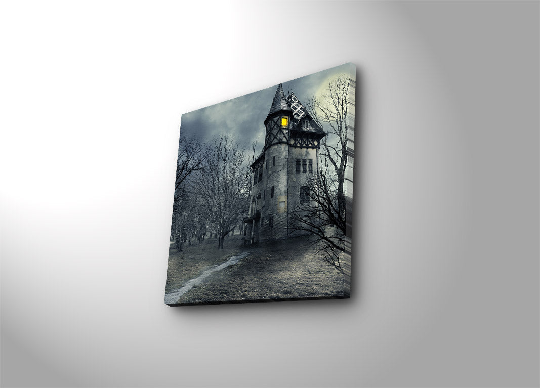 Tela Decorativa Multicolor 45x45 cm | Canvas 100% Suede | Moldura de Madeira 3 cm – 4545K-62