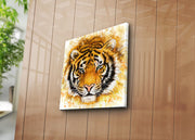 Tela Decorativa Multicolor 45x45 cm em Lona Suede 100% com Moldura de Madeira (3 cm)