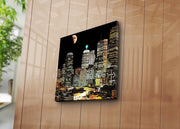 Quadro em Tela Decorativa Multicolor 45x45 cm, Tela Suede 100% e Moldura de Madeira 3 cm – 4545K-74