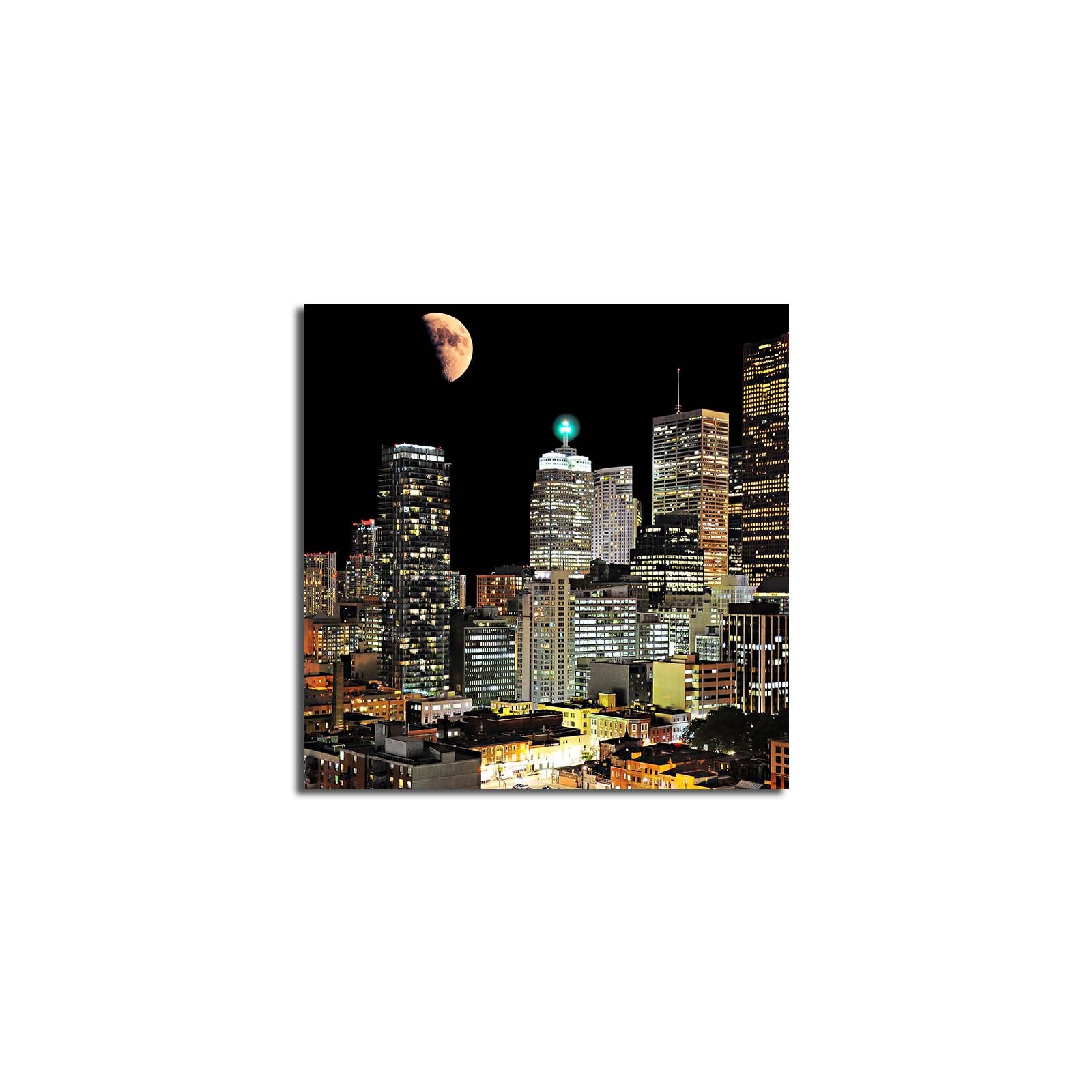 Quadro em Tela Decorativa Multicolor 45x45 cm, Tela Suede 100% e Moldura de Madeira 3 cm – 4545K-74