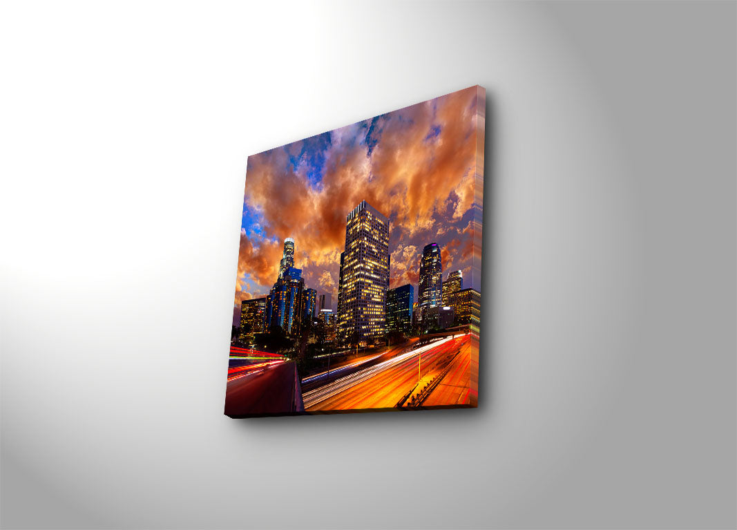 Tela Decorativa Multicolor 45x45 cm em Suede 100% com Moldura de Madeira 3 cm – 4545K-77