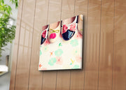 Tela Decorativa Multicolor 45x45 cm em Camurça 100% com Moldura de Madeira 3 cm – 4545K-82