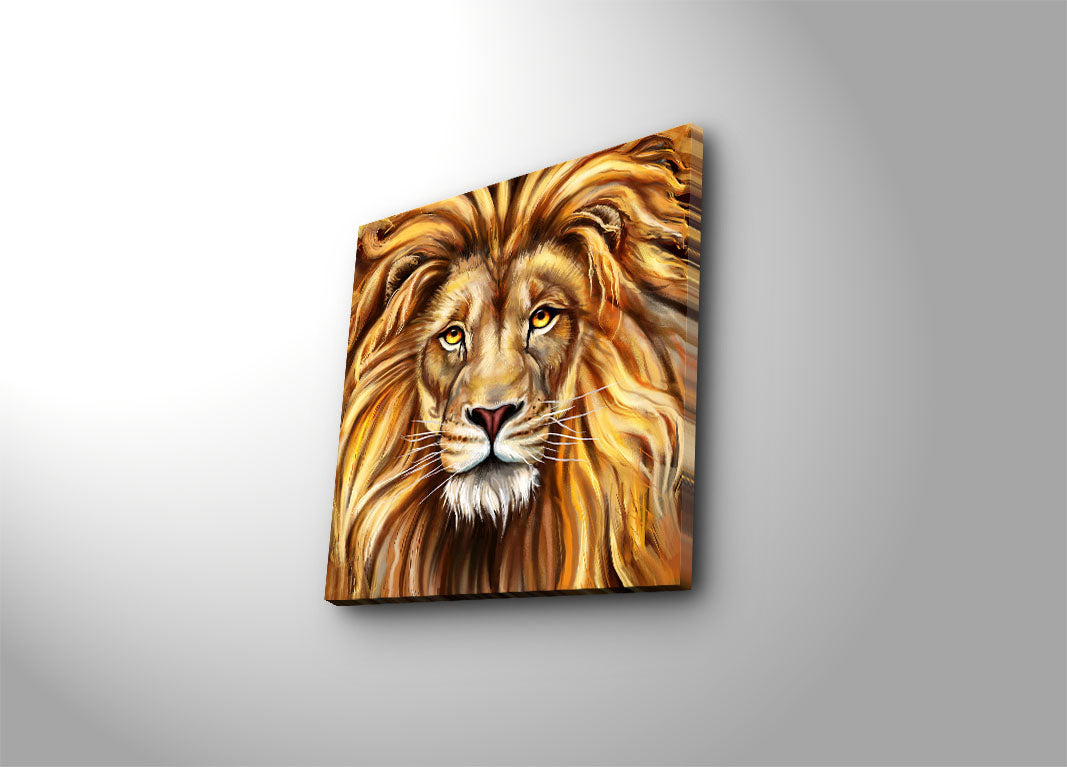 Quadro Decorativo em Tela Suede 100% Multicolor 45x45 cm com Moldura de Madeira 3 cm – 4545K-86