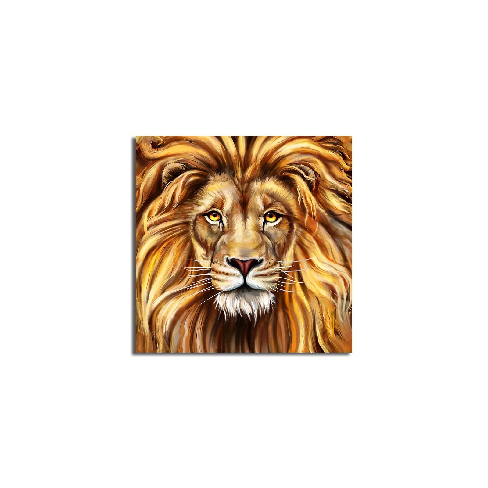 Quadro Decorativo em Tela Suede 100% Multicolor 45x45 cm com Moldura de Madeira 3 cm – 4545K-86