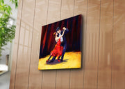 Quadro em Tela Multicolor 45x45 cm – Camurça 100% com Moldura de Madeira 3 cm