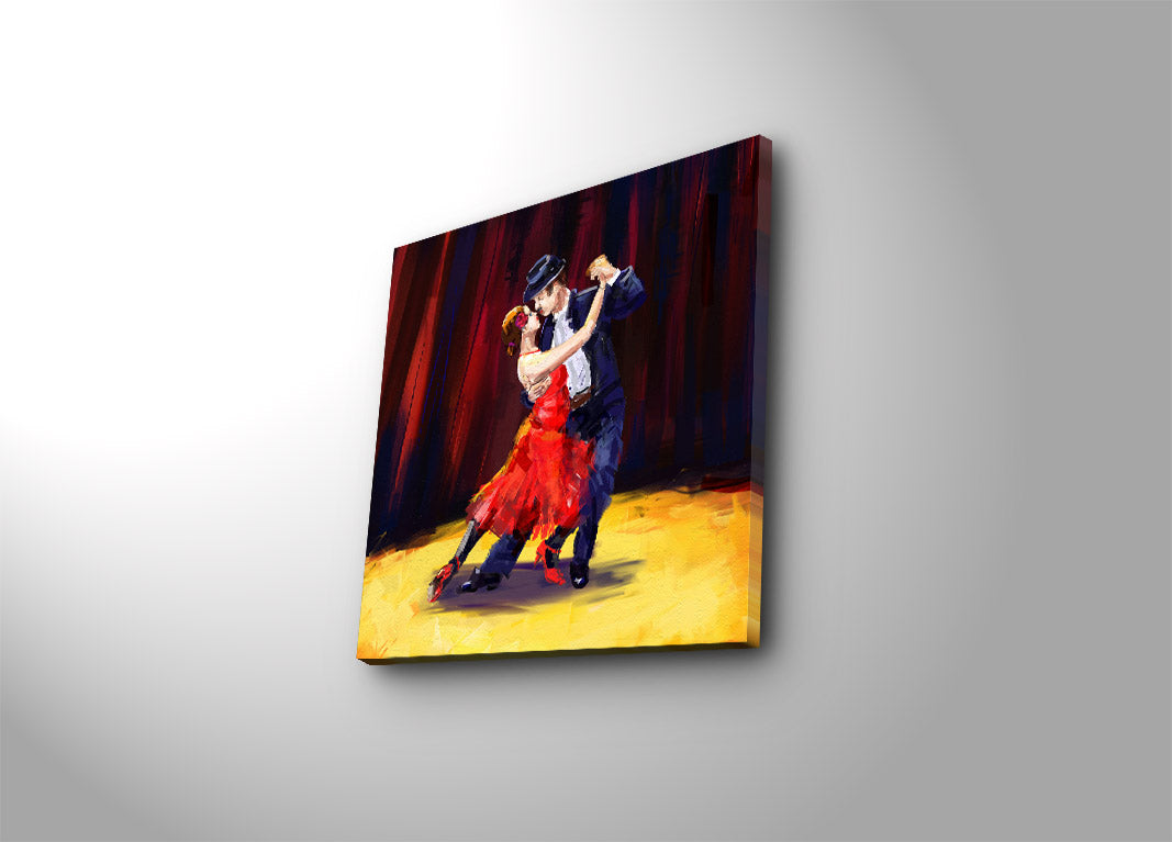 Quadro em Tela Multicolor 45x45 cm – Camurça 100% com Moldura de Madeira 3 cm