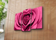 Conjunto 3PATK-20: 3 Telas Decorativas Multicolor 100% Camurça com Moldura de Madeira 3 cm (Total 45 x 66 cm)