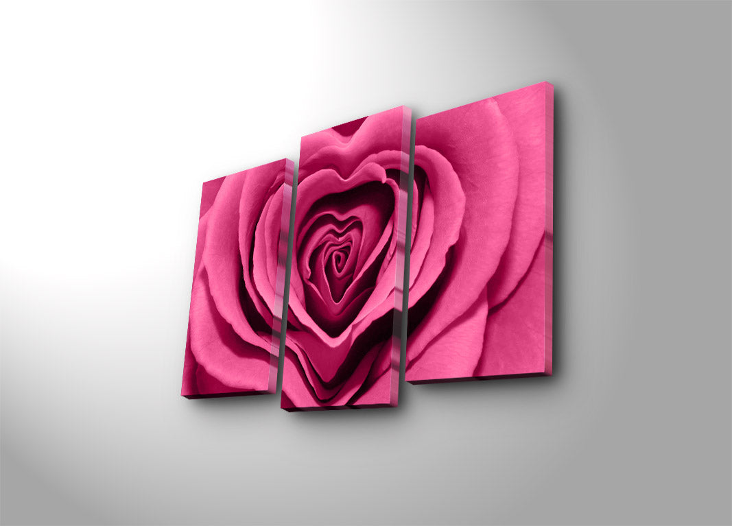 Conjunto 3PATK-20: 3 Telas Decorativas Multicolor 100% Camurça com Moldura de Madeira 3 cm (Total 45 x 66 cm)