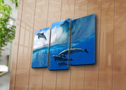 Quadro Decorativo em Tela Multicolor (3 Peças) 45 x 66 cm | Tela de Camurça 100% | Moldura de Madeira 3 cm – 3PATK-65