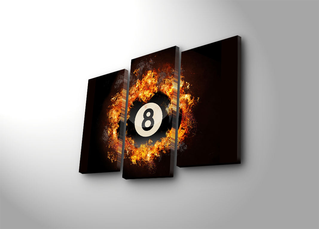 Conjunto 3 Telas Decorativas Multicolor em Camurça com Moldura de Madeira – 3PATK-71 (45 x 66 cm)