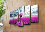 Quadro Decorativo em Tela (Conjunto de 5 Peças) Multicolorido – 70 x 105 cm – Moldura 100% Madeira