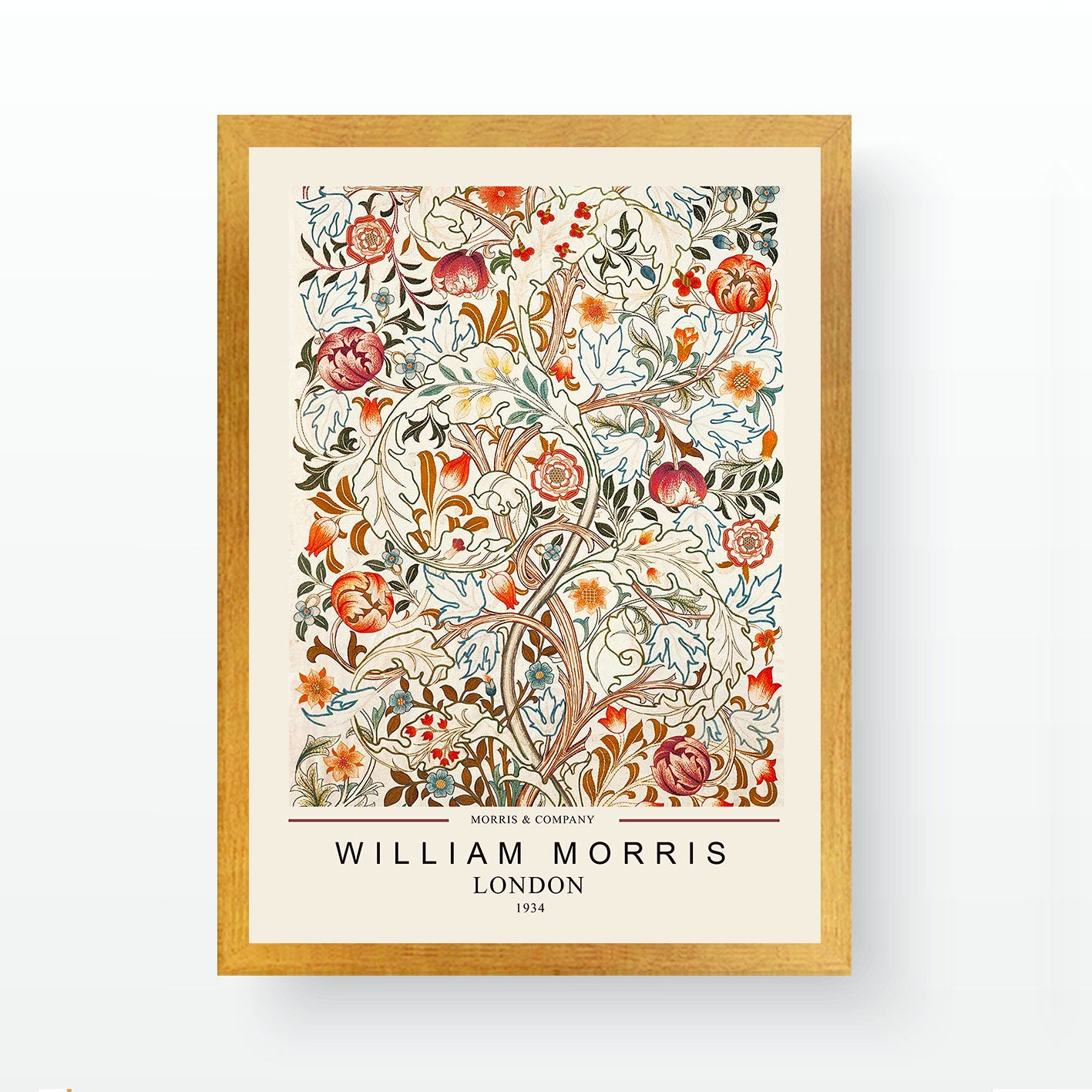 Quadro Decorativo Multicolor com Moldura de Madeira 35x45cm