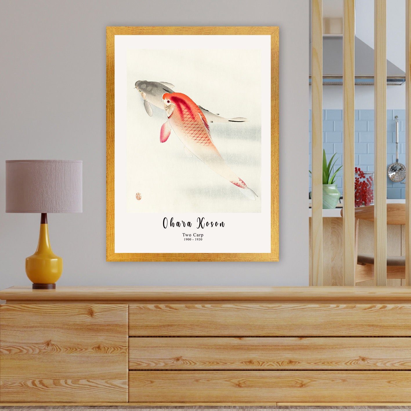 Quadro Decorativo Emoldurado Multicolor 35x45cm - Premium