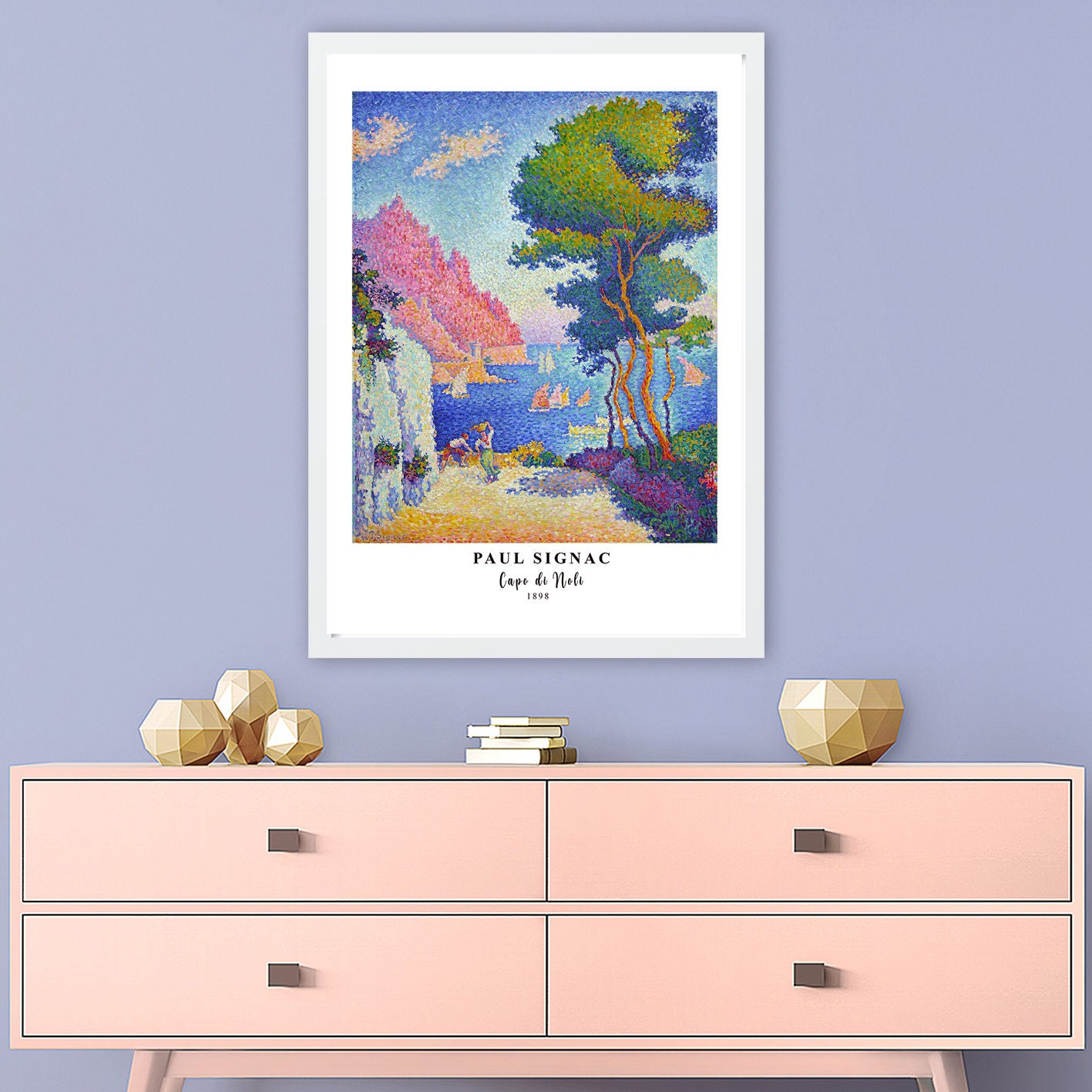 Quadro Decorativo Multicolor com Moldura 35x45cm - Arte Digital