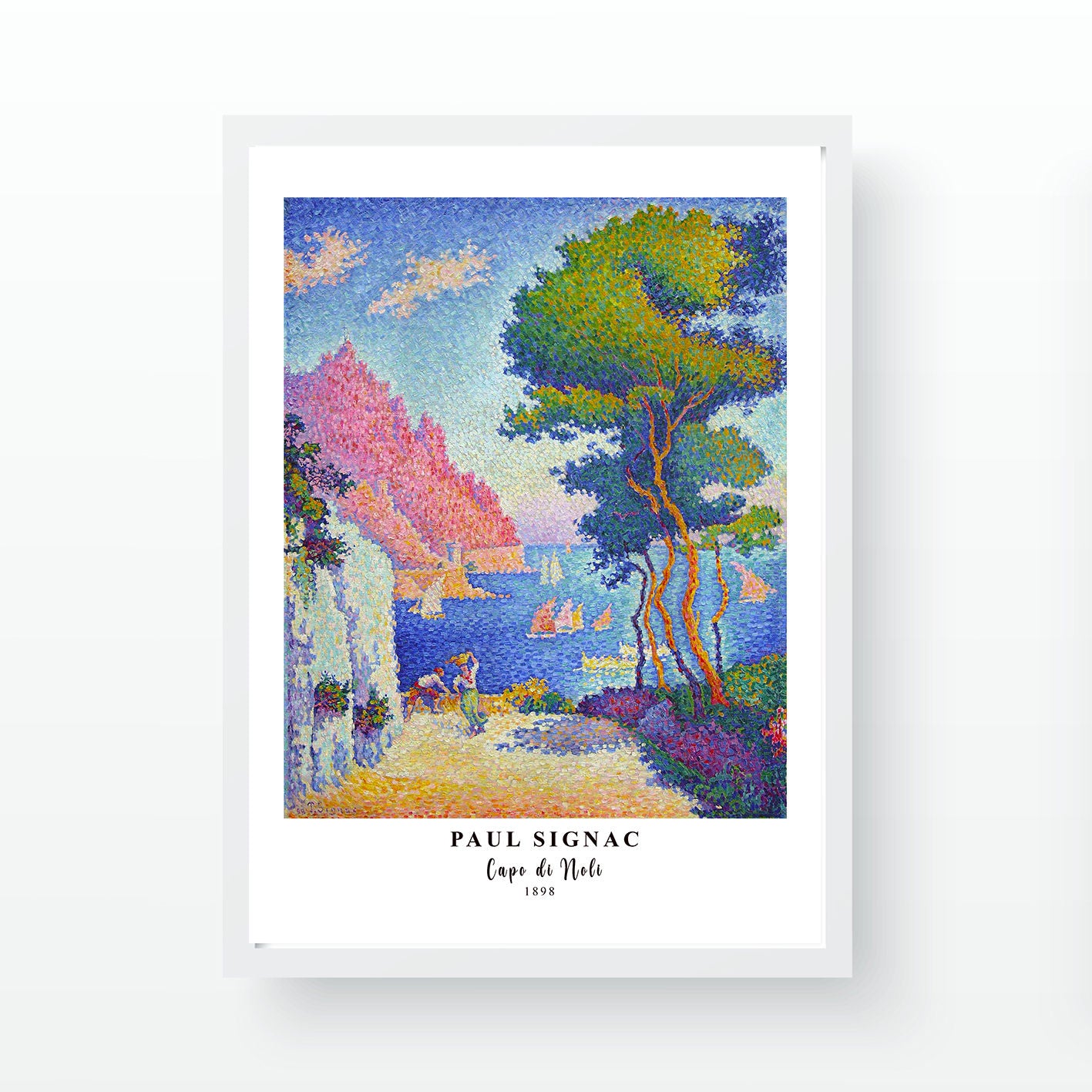 Quadro Decorativo Multicolor com Moldura 35x45cm - Arte Digital