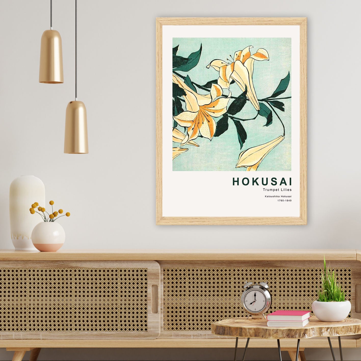 Quadro Decorativo Multicolor com Moldura Madeira 35x45cm