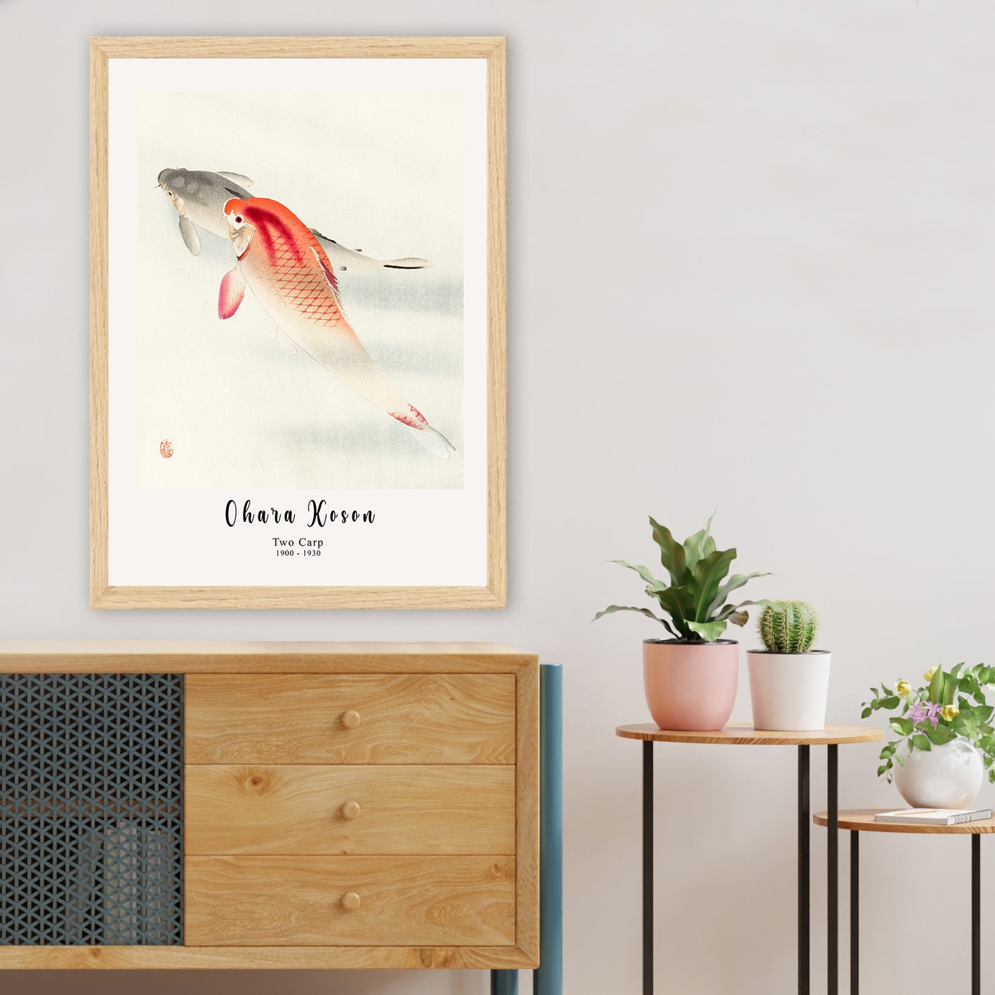 Quadro Decorativo Emoldurado Multicolor 35x45cm - Arte Premium