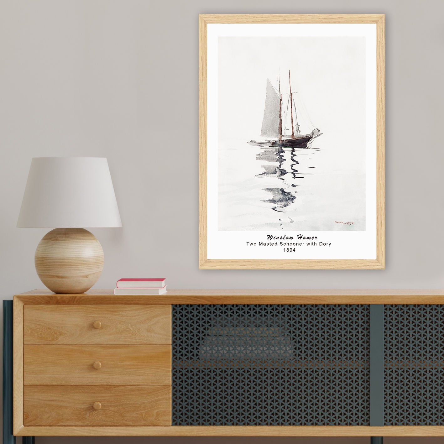 Quadro Decorativo Emoldurado Multicolor - Arte Premium 35x45cm