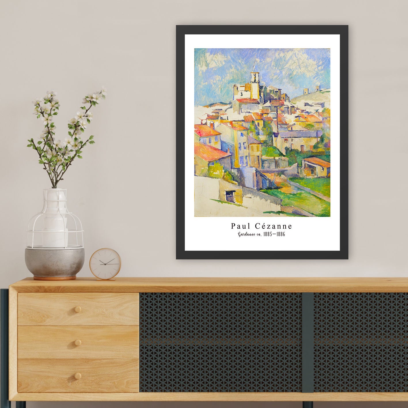 Pintura Decorativa Elegante em Moldura, 35 x 45 cm | Moldura 100% Madeira, Poliestireno de 2 cm de Espessura | Impressão Digital UV para Exibição de Arte Vibrante