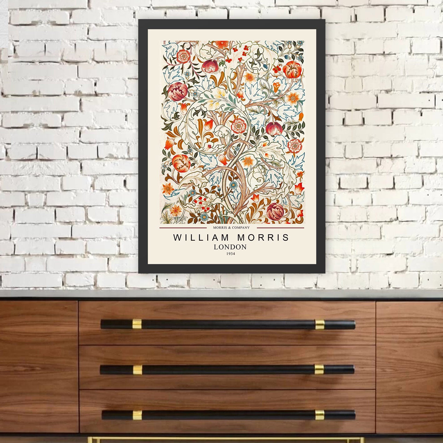 Pintura Decorativa Elegante em Moldura, 35 x 45 cm | Moldura 100% Madeira, Poliestireno de 2 cm de Espessura | Impressão Digital UV para Exibição de Arte Vibrante