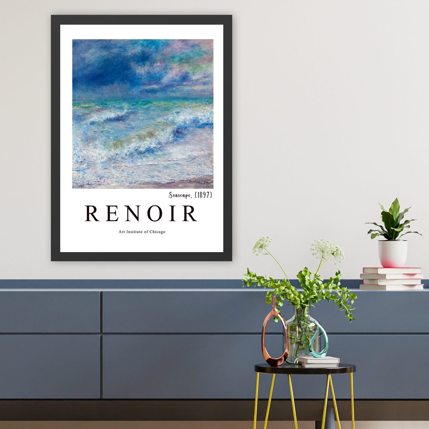 Quadro Decorativo Multicolor com Moldura - Impressão Digital UV