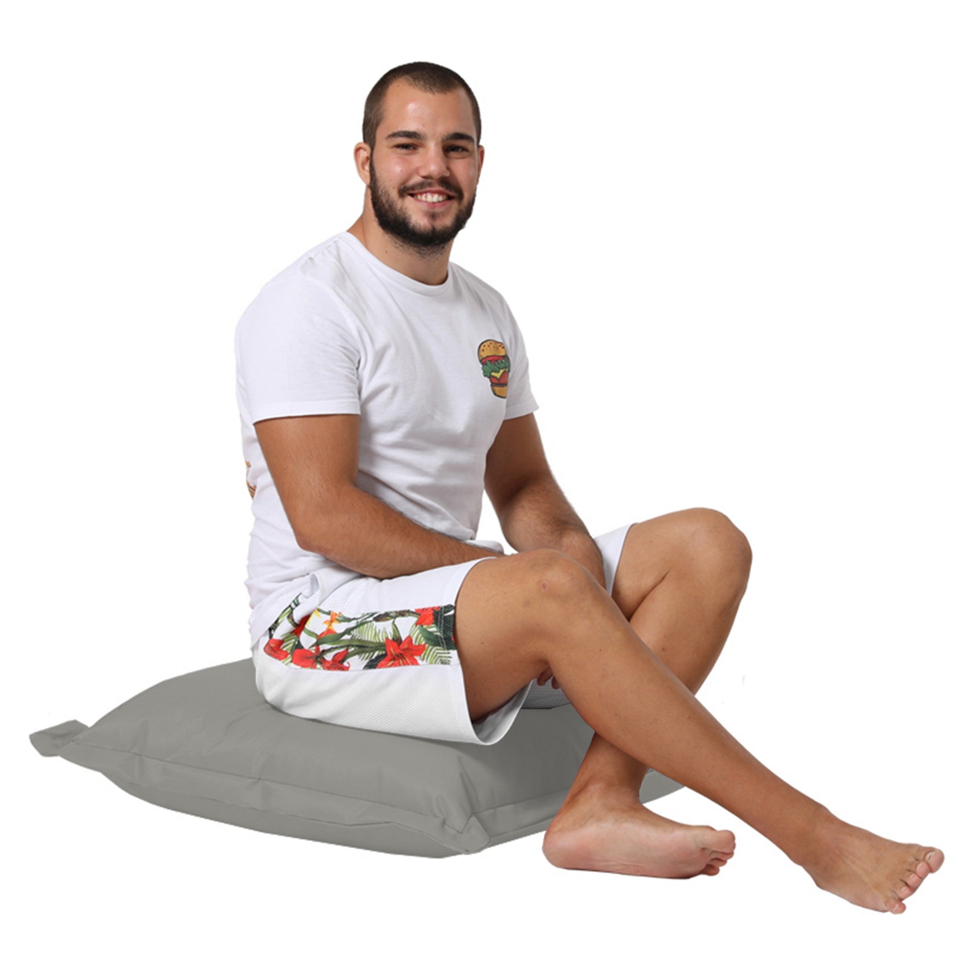 Almofada de jardim-Cushion Pouf-Fumaça