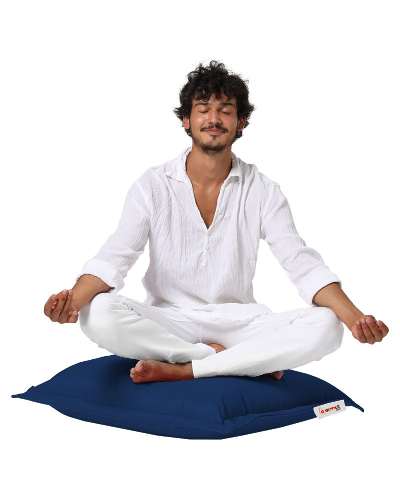 Almofada de jardim-Cushion Pouf-Azul escuro