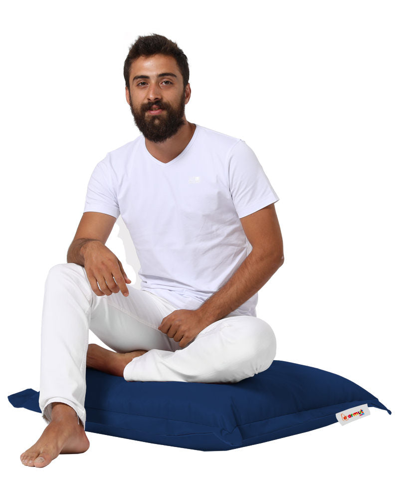Almofada de jardim-Cushion Pouf-Azul escuro
