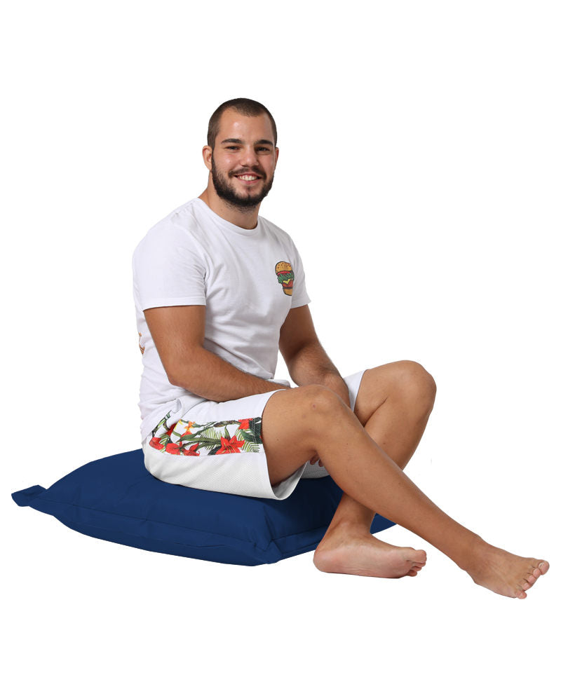 Almofada de jardim-Cushion Pouf-Azul escuro
