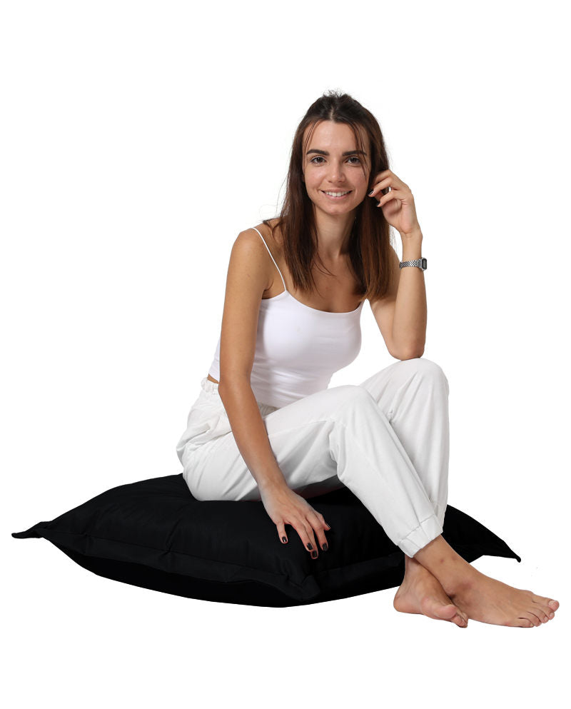 Almofada de jardim-Cushion Pouf-Preto