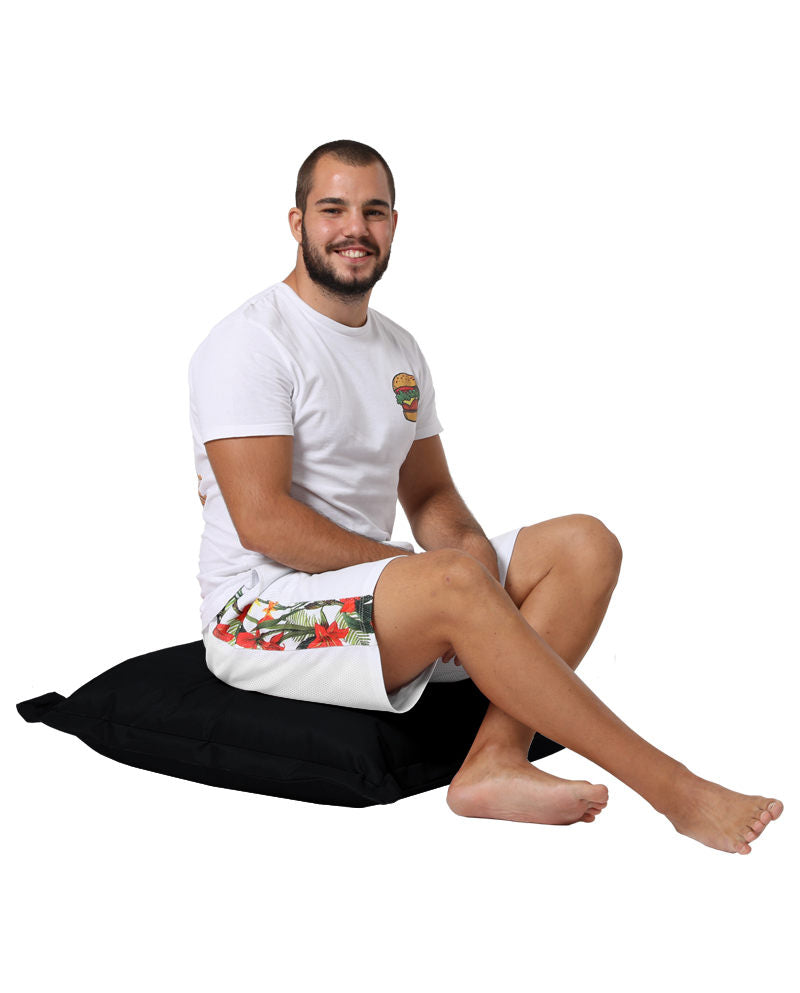 Almofada de jardim-Cushion Pouf-Preto