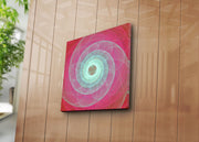 Tela Decorativa Multicolor 45 x 45 cm em Camurça 100% com Moldura de Madeira (3 cm) – 4545K-92