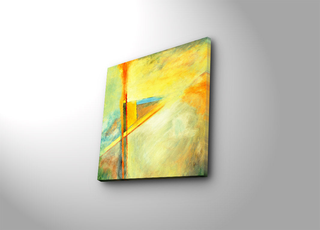 Quadro Decorativo em Tela Suede 100% Multicolor 45x45 cm com Moldura de Madeira 3 cm – 249CVT1205 (4545K-95)