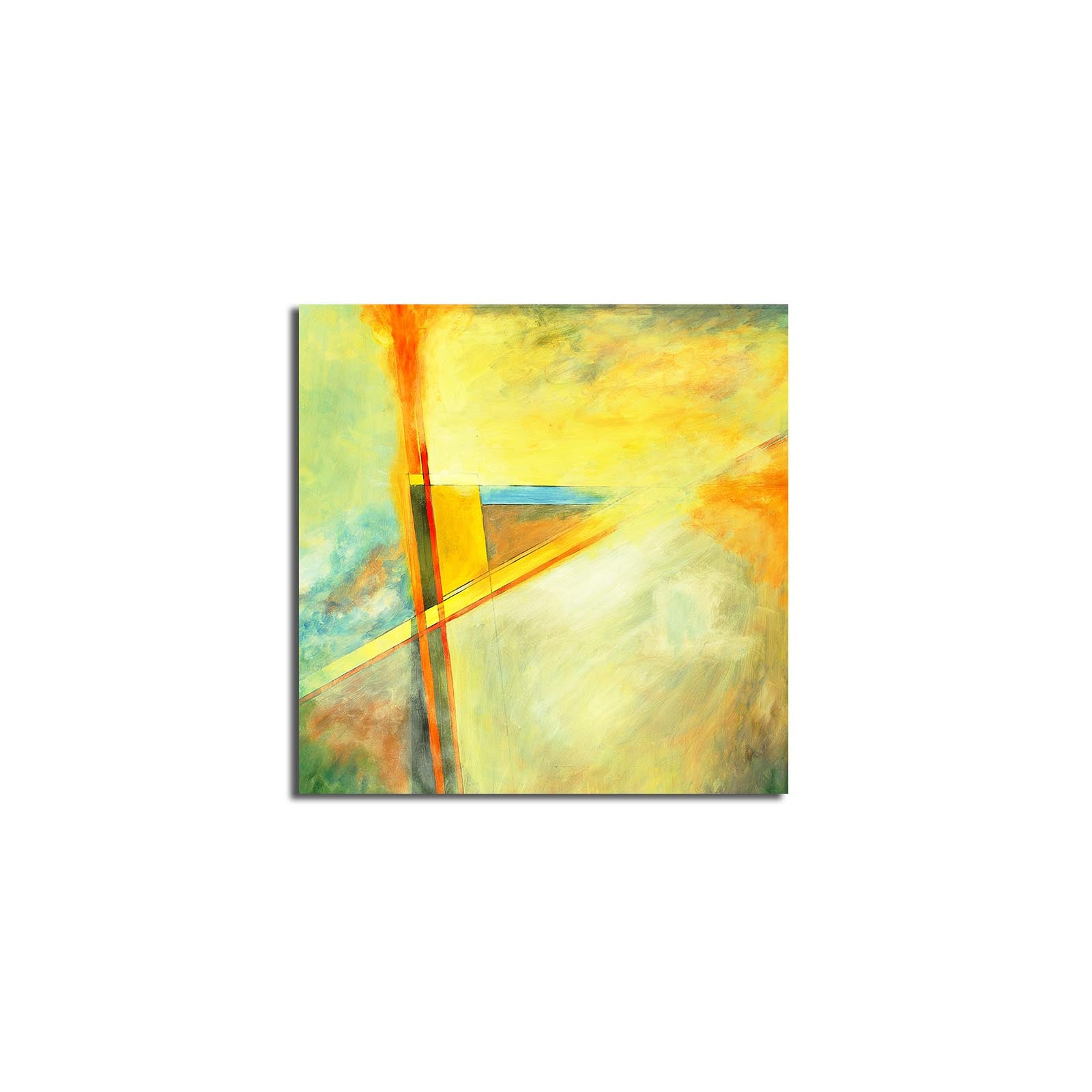 Quadro Decorativo em Tela Suede 100% Multicolor 45x45 cm com Moldura de Madeira 3 cm – 249CVT1205 (4545K-95)