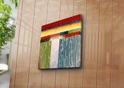 Pintura em Tela Decorativa Multicolor 45x45 cm | Tela 100% Camurça | Moldura de Madeira 3 cm – 4545K-100