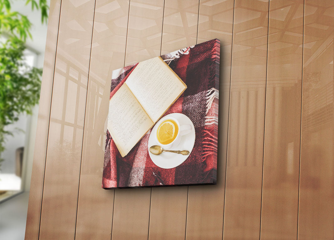 Tela Decorativa Multicolor 45x45 cm em Suede com Moldura de Madeira 3 cm – 4545K-107