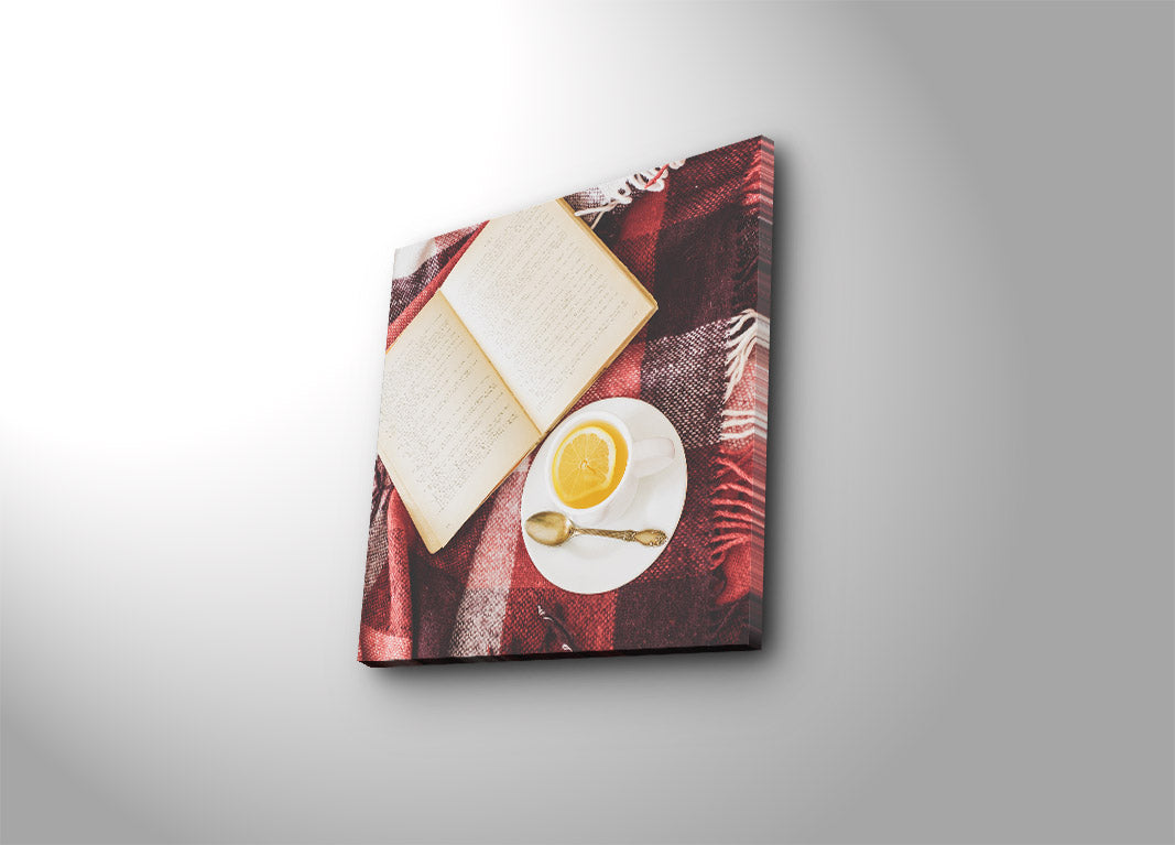 Tela Decorativa Multicolor 45x45 cm em Suede com Moldura de Madeira 3 cm – 4545K-107