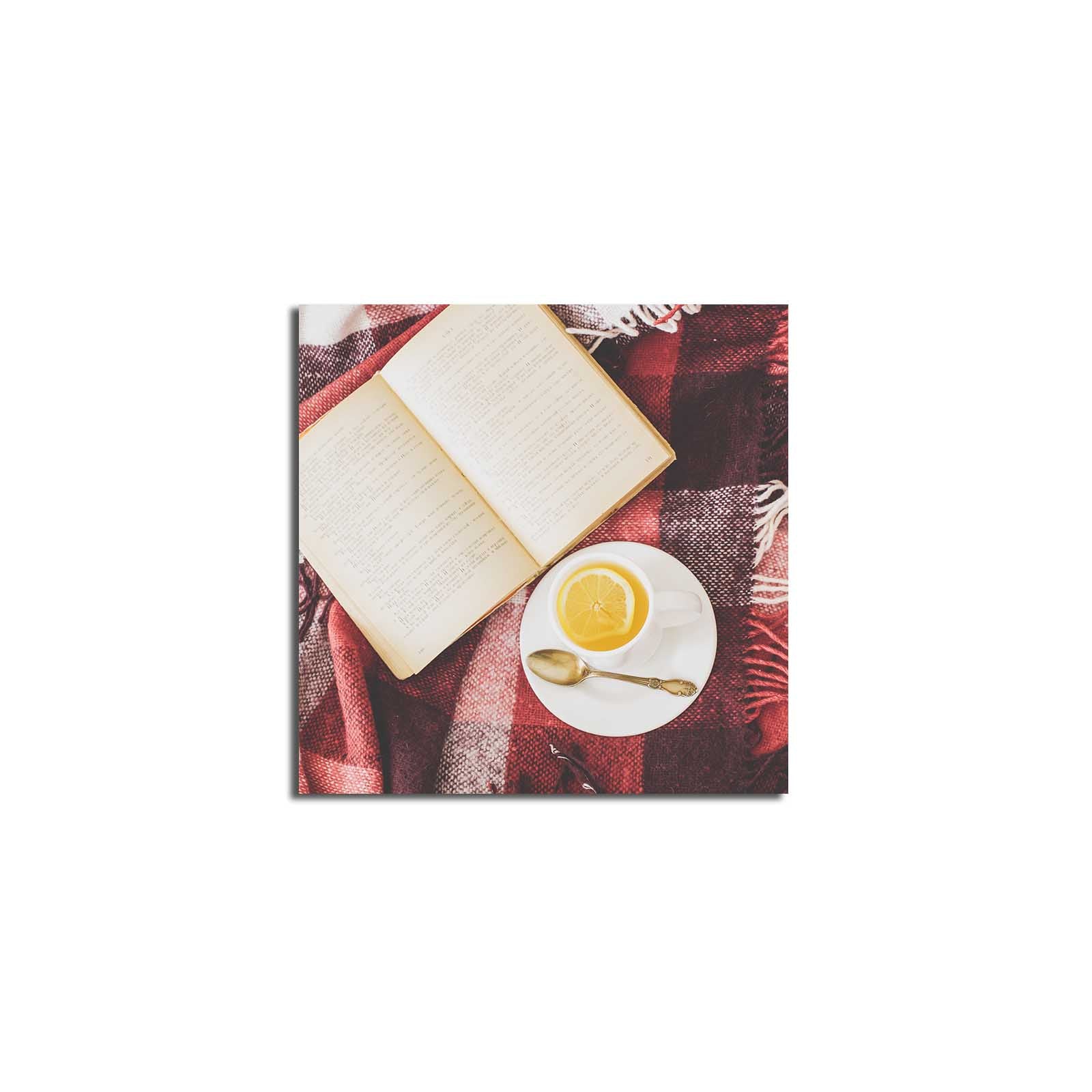 Tela Decorativa Multicolor 45x45 cm em Suede com Moldura de Madeira 3 cm – 4545K-107