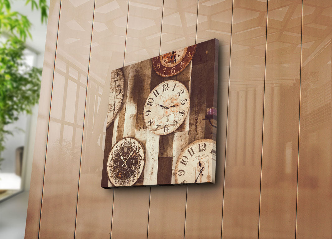 Tela Decorativa Multicolor 45x45 cm – 100% Camurça, Moldura de Madeira 3 cm – 4545K-109 (249CVT1219)