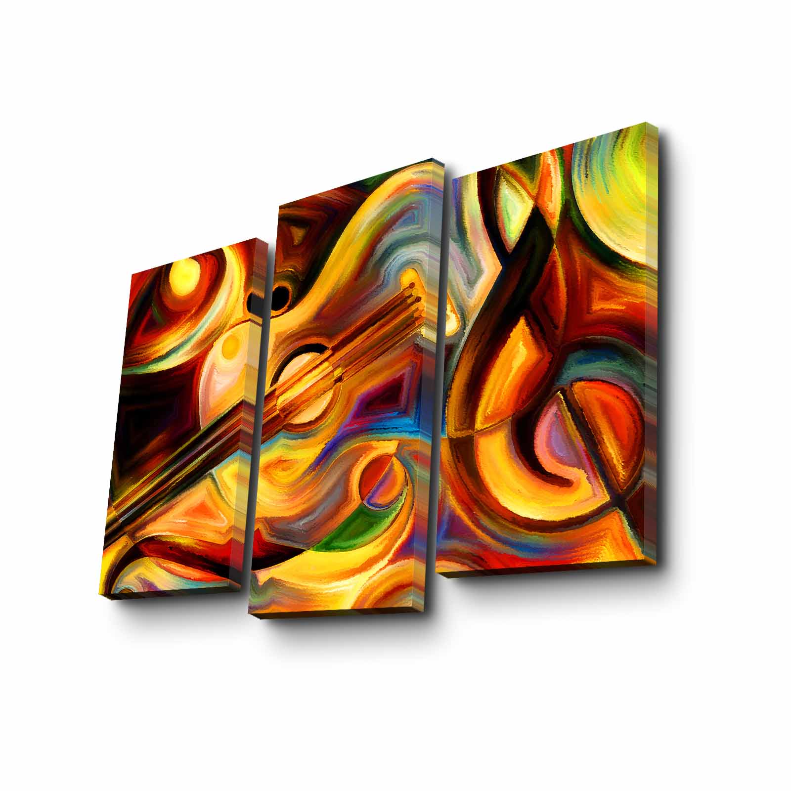 Quadro Decorativo em Tela (3 Peças) Multicolor – 3PATK-96