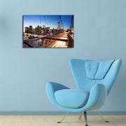 Tela Decorativa Multicolor 45x70 cm – Suede 100% com Moldura de Madeira 3 cm (4570BRC-11)