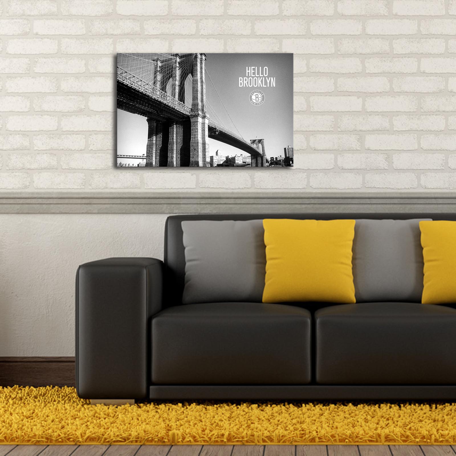 Quadro Tela Decorativa Multicolor 45x70 cm – Tela 100% Camurça, Moldura de Madeira 3 cm