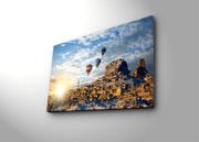 Tela Decorativa em Canvas 100% Camurça Multicolor 45x70 cm com Moldura de Madeira 3 cm