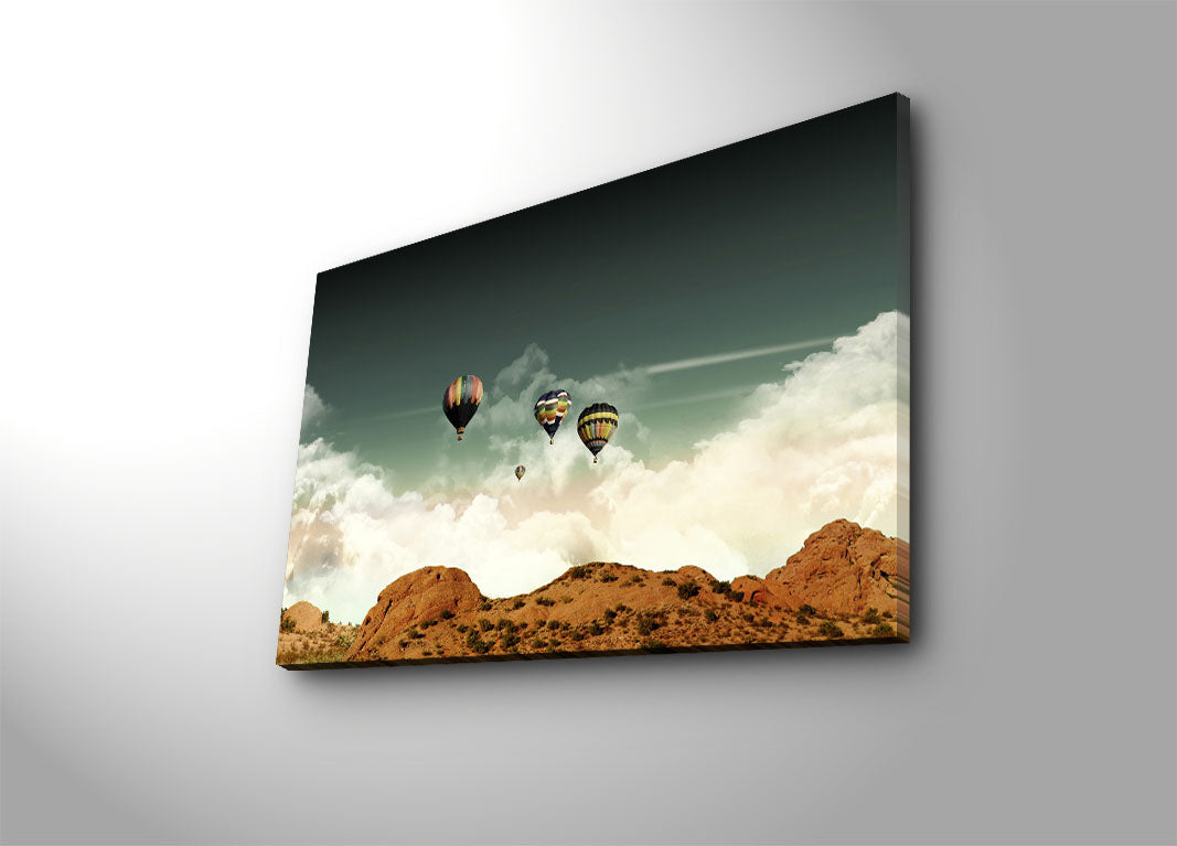 Quadro em Tela Suede 100% Multicolor 45x70 cm com Moldura de Madeira 3 cm – 4570KC-13