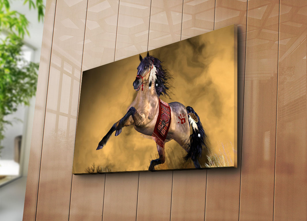 Tela Decorativa Multicolor 45x70 cm em Suede com Moldura de Madeira 3 cm – 4570NTVC-4