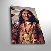 Tela Decorativa em Suede 100% com Moldura de Madeira (3 cm) 45 x 70 cm — Multicolorido | 4570NTVC-8