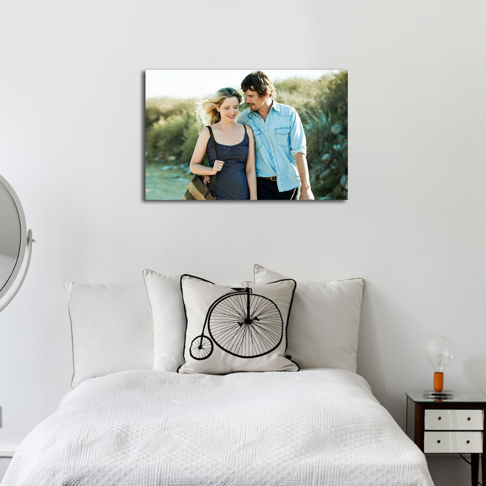 Tela Decorativa Multicolor 45x70 cm em Camurça 100% com Moldura de Madeira 3 cm – 4570BSC-1