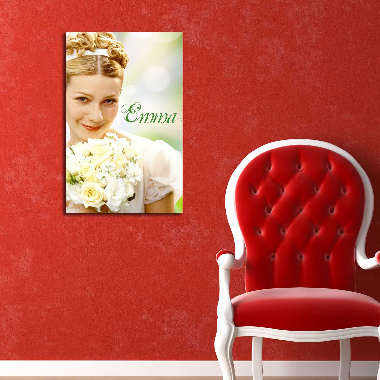 Quadro Decorativo em Tela Suede 100% Multicolor 45x70 cm com Moldura de Madeira 3 cm – 4570EMMAC-1